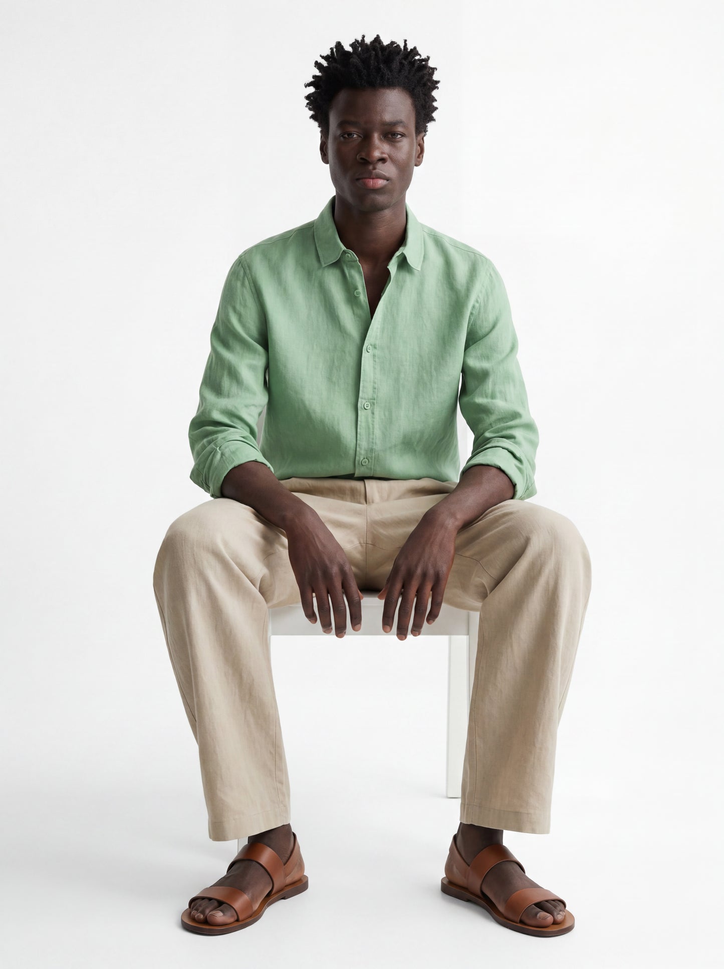 Leinen Hemd Sandro Modern
