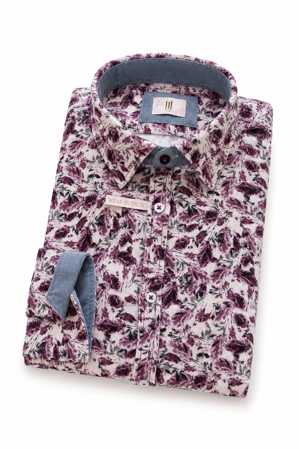 Urban Cordhemd Steve Kent Slim Bordeaux