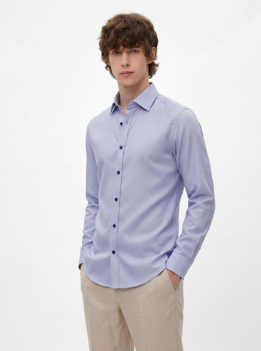 Hemd Volker Kent Slim Blau