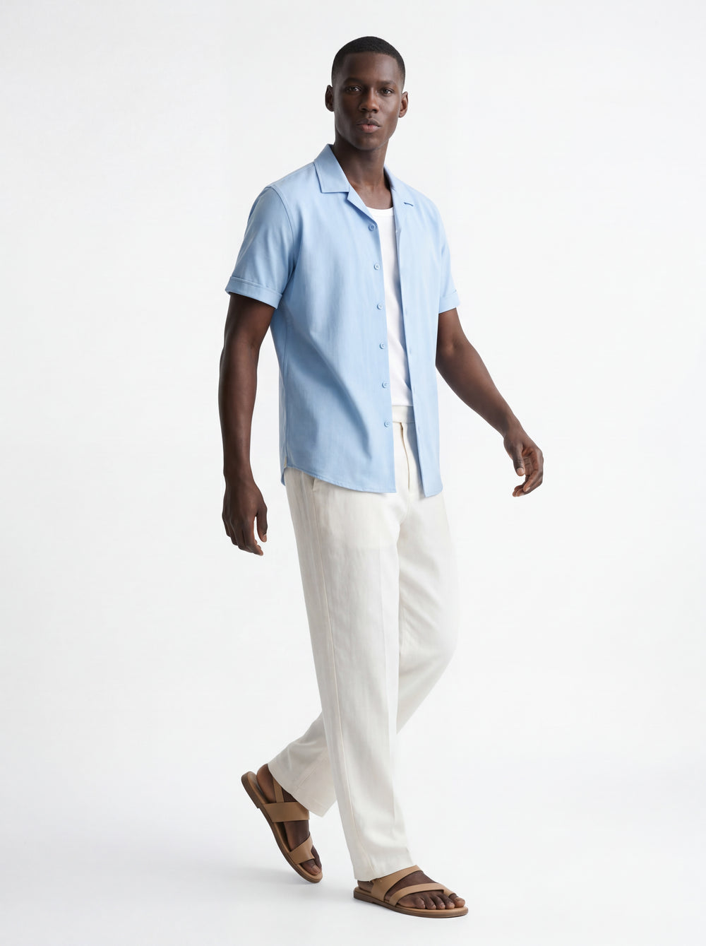 Kurzarm Hemd Olly Garment-Dyed