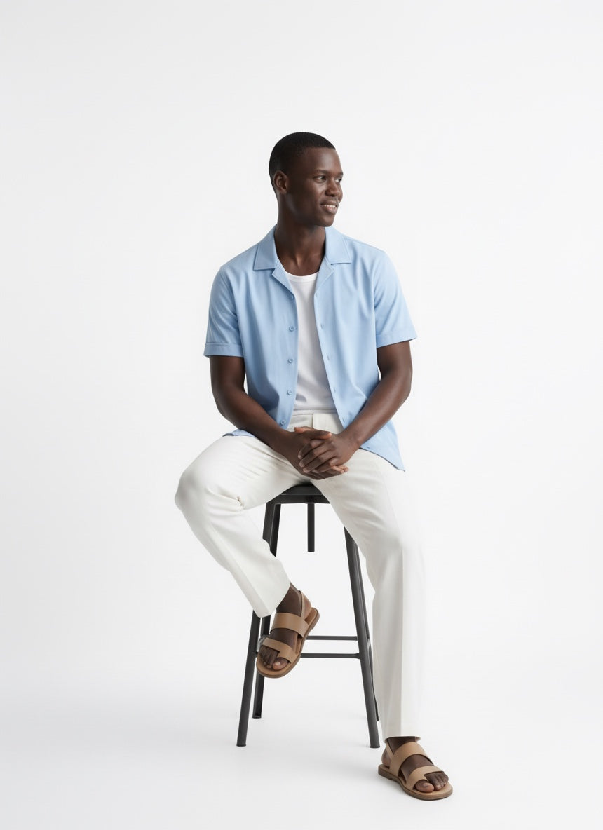 Kurzarm Hemd Olly Garment-Dyed
