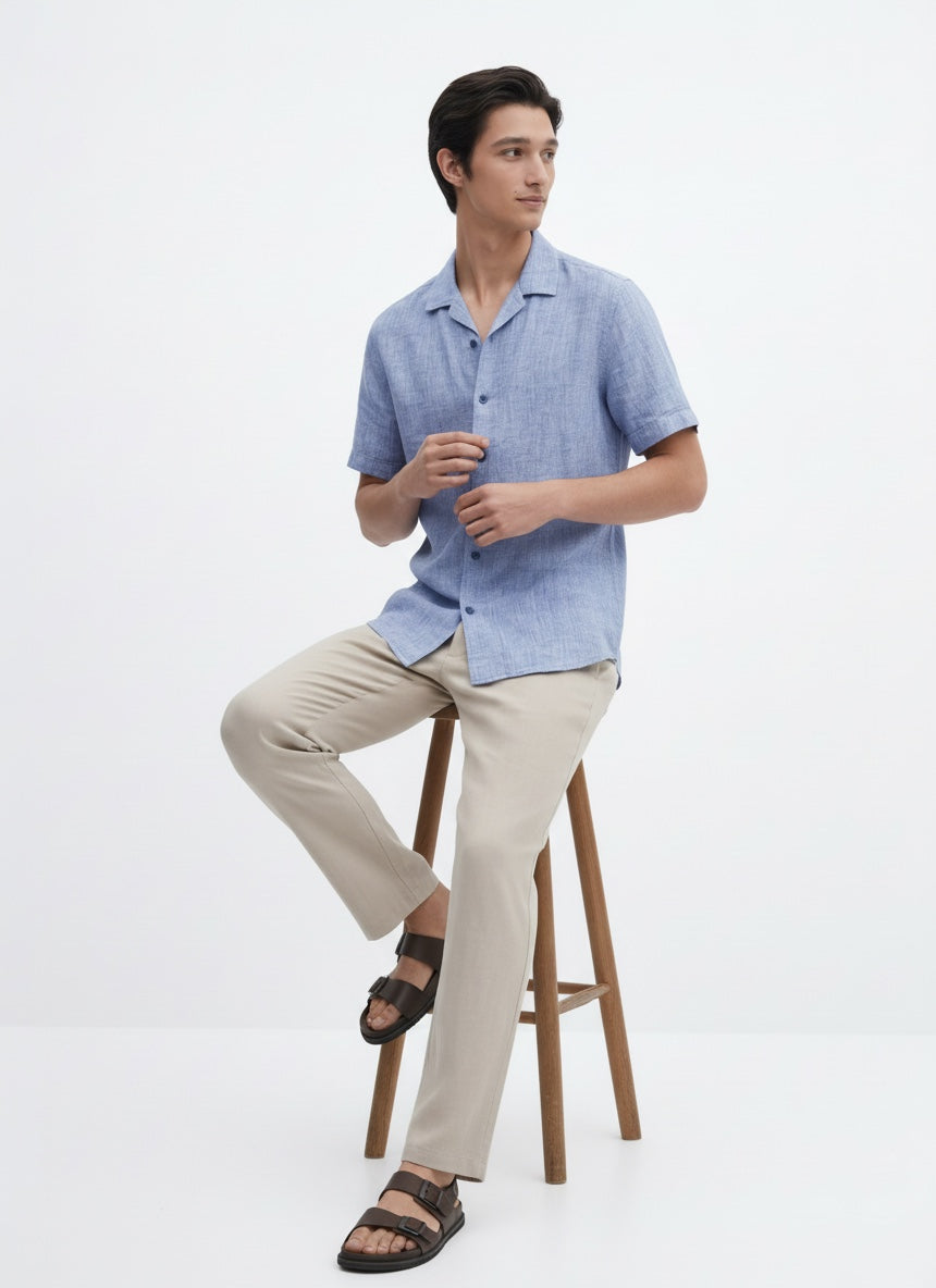 Kurzarm Hemd Olly Leinen