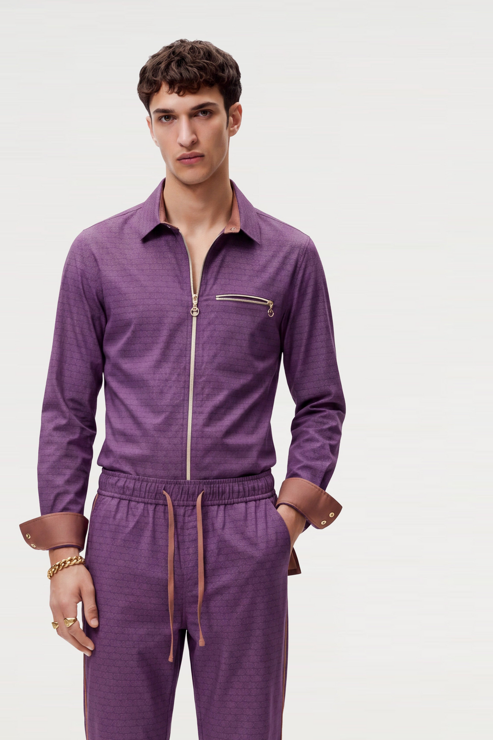 Archiv Premium Zip-Hemd Ingo – Einzelstück Gr. L