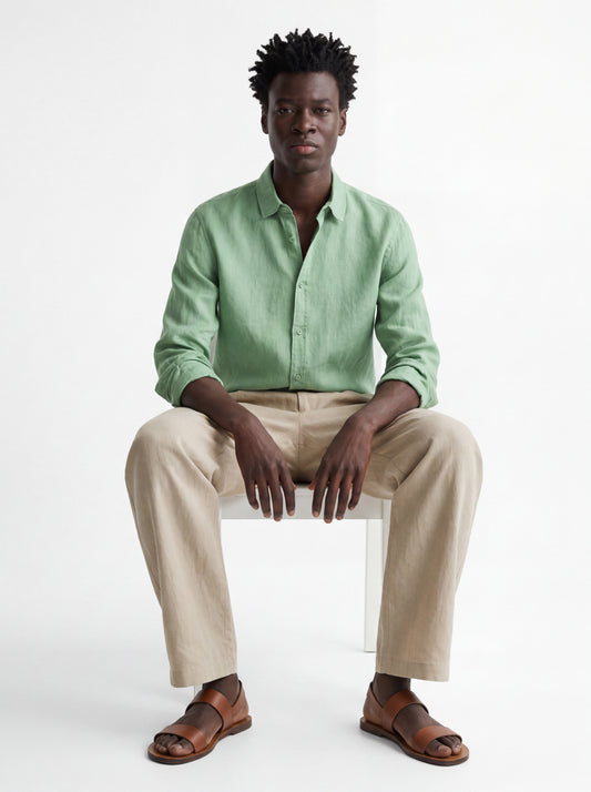 Leinen Hemd Sandro Modern