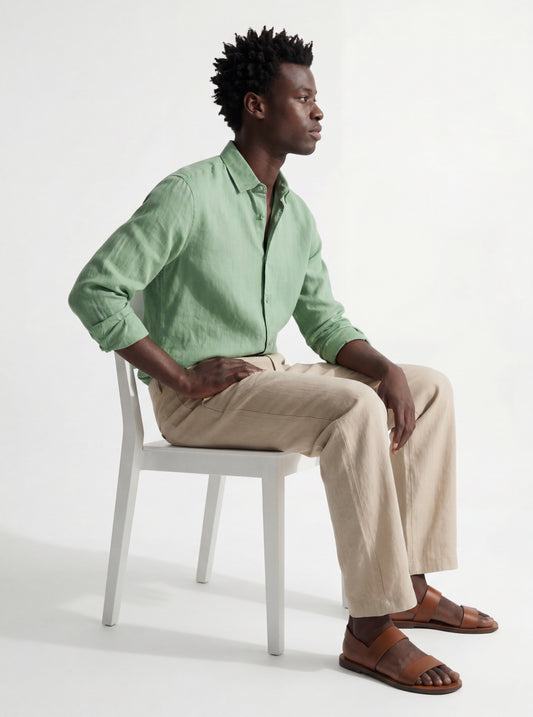 Leinen Hemd Sandro Modern