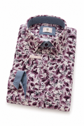Urban Cordhemd Steve Kent Slim Bordeaux