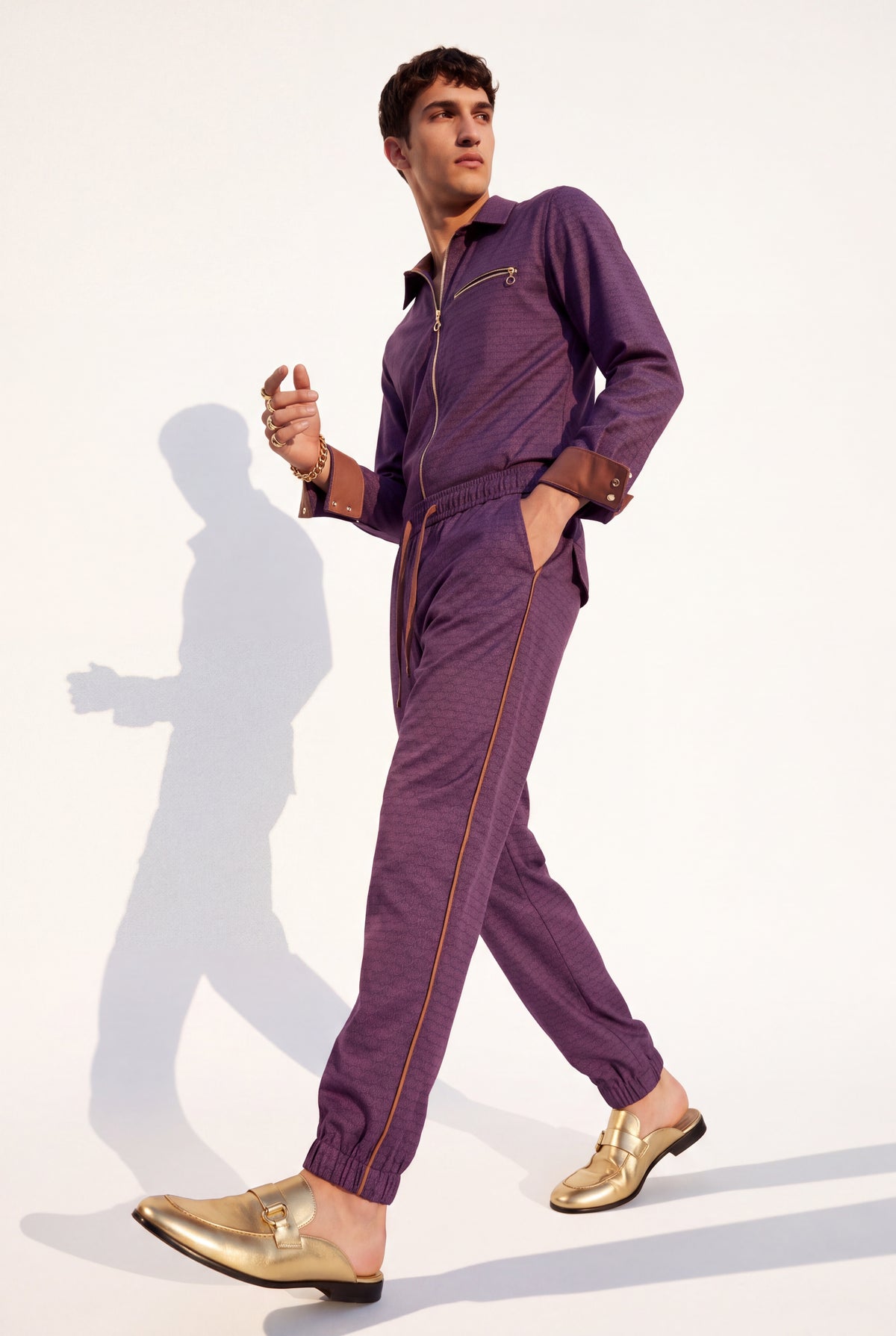Archiv Premium Q1 Allover-Jogger Lila – Einzelstück Gr. L