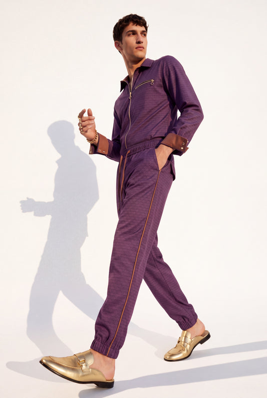 Archiv Premium Q1 Allover-Jogger Lila – Einzelstück Gr. L
