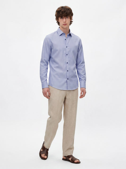 Hemd Volker Kent Slim Blau