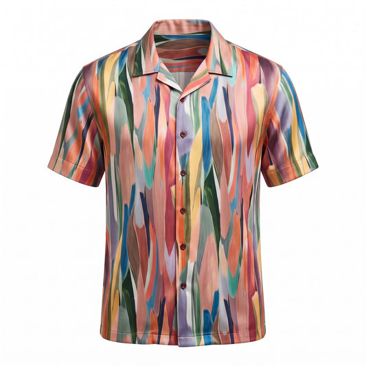 Viscose Resorthemd Olly Abstract