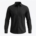 Cotton-Stretch Langarmhemd Ingo Schwarz