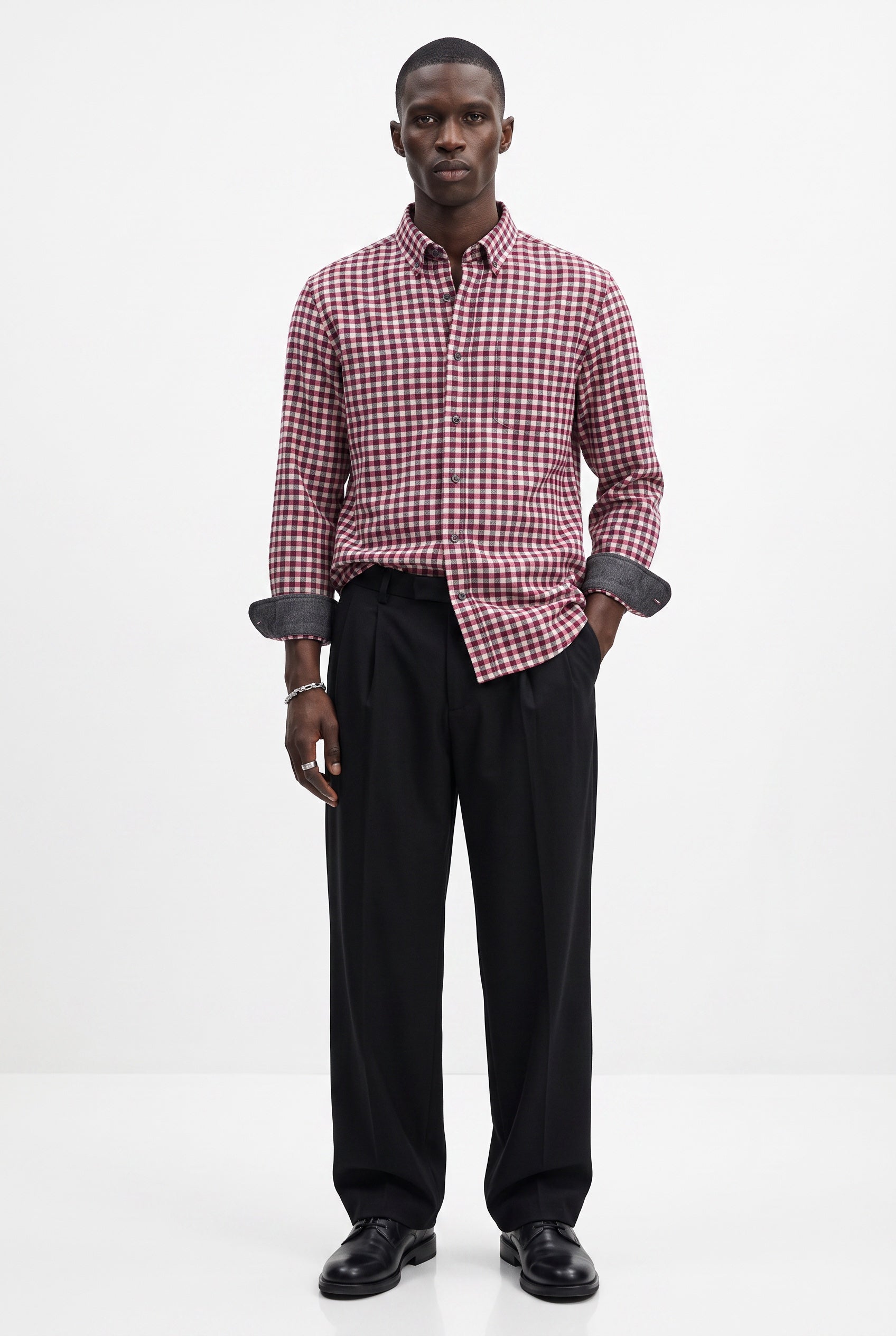 Urban Flanellhemd Steve Slim Relaxed