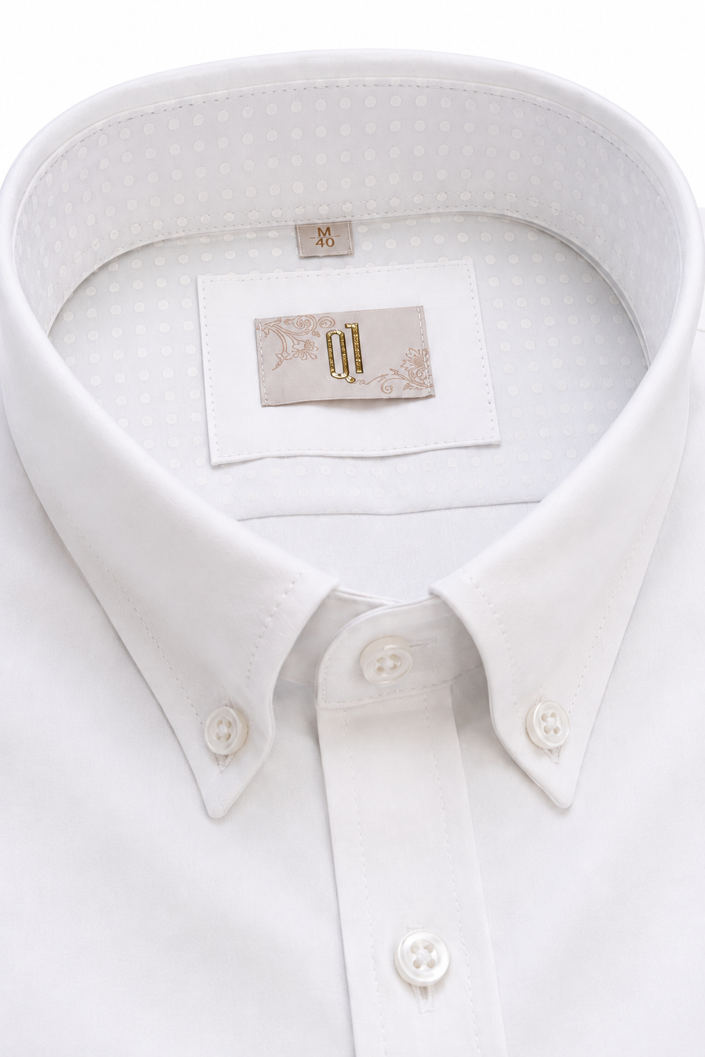 Business Hemd Volker Button-Down Slim Weiß