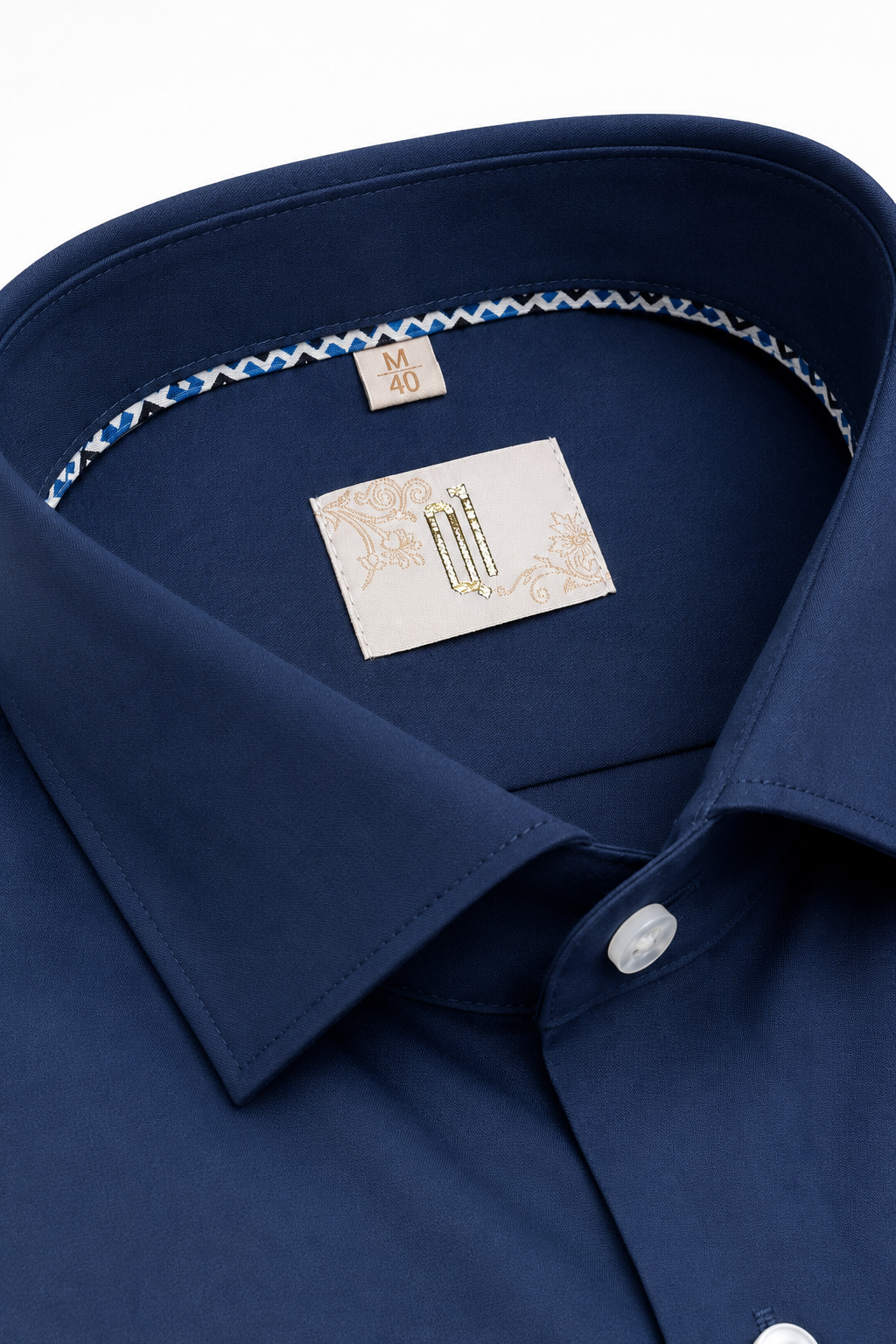 Business Hemd Damian Haifischkragen Slim Dunkelblau