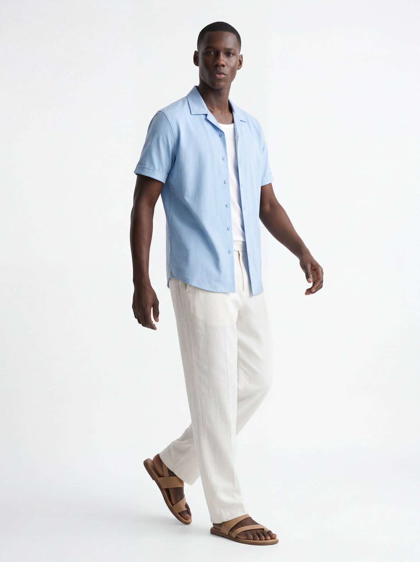 Kurzarm Hemd Olly Garment-Dyed