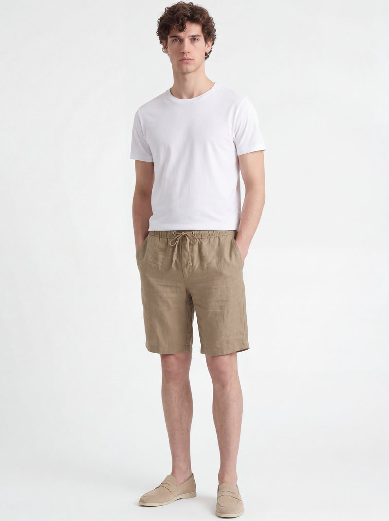 Leinen Hose kurz